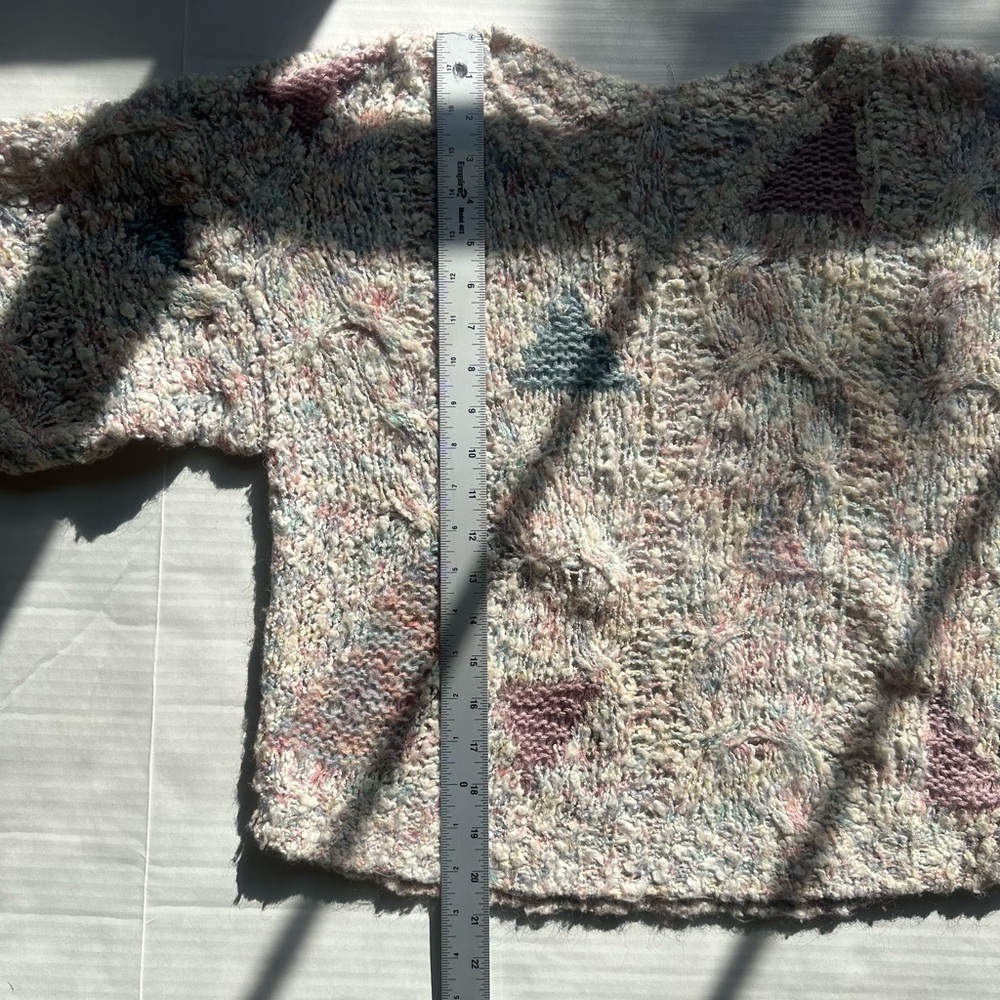 Women’s Lightweight Vintage Multicolored Pullover Sweater Size M - Picture 6 of 7